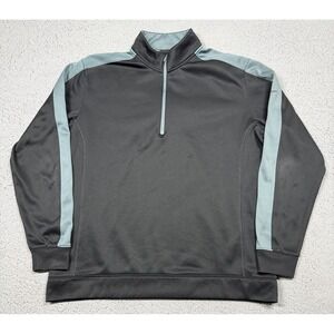 Nike Golf Therma-Fit Sweatshirt Mens Large Black Fleece 1/4 Zip‎ Pullover Top